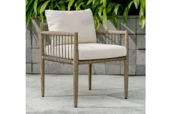 Mor Furniture Outdoor Dining Chairs|Borneo Outdoor Side Chair In Brown