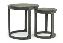 Mor Furniture Sofa & End Tables|Boswell Nesting End Tables In Inkwell, Set Of 2