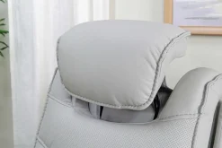 Mor Furniture Recliners|Bowden 2 Power Recliner In Blanca Light Gray Leather