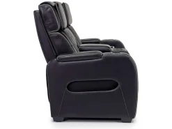 Mor Furniture Reclining Loveseats|Loveseats|Boyington 2 Power Console Loveseat In Gray Leather