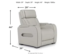 Mor Furniture Recliners|Boyington 2 Power Recliner In Gray Leather