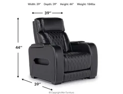 Mor Furniture Recliners|Boyington 2 Power Recliner In Gray Leather