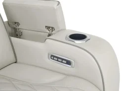 Mor Furniture Reclining Sofas|Sofas|Boyington 2 Power Sofa W/ Drop Down Table In Black Leather