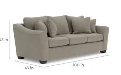 Mor Furniture Sofas|Brazil Sofa In Dano Cinder