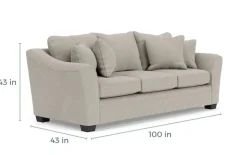 Mor Furniture Sofas|Brazil Sofa In Dano Cinder