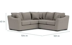 Mor Furniture Sectionals|Brazil Tux Loveseat Sectional, Left Facing - Custom Order