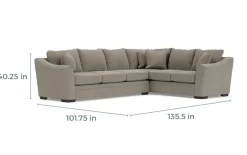 Mor Furniture Sectionals|Brazil Tux Sofa Sectional, Left Facing - Custom Order
