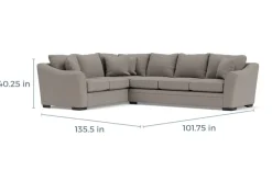 Mor Furniture Sectionals|Brazil Tux Sofa Sectional, Left Facing - Custom Order