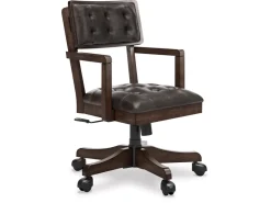 Mor Furniture Desk Chairs|Breckington Desk Chair In Dark Brown
