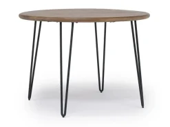 Mor Furniture Seating For 4|Round Dining Sets|Brennan Round Dining Table & 4 Chairs In Theo Slate