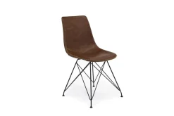 Mor Furniture Seating For 4|Round Dining Sets|Brennan Round Dining Table & 4 Chairs In Theo Slate