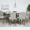 Mor Furniture Seating For 6|Counter Height Dining Sets|Brighton Counter Height Dining Table & 6 Stools In Gray