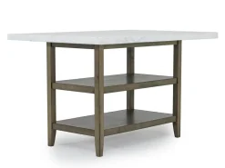 Mor Furniture Seating For 6|Counter Height Dining Sets|Brighton Counter Height Dining Table & 6 Stools In Gray