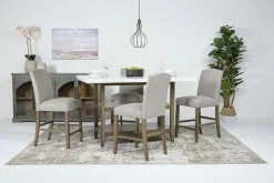Mor Furniture Counter Height Stools|Barstools|Brighton Counter Height Stool In Light Gray/Light Brown