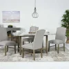 Mor Furniture Seating For 4|Dining Room Sets|Brighton Dining Table & 4 Chairs In Gray