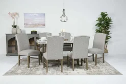 Mor Furniture Seating For 6|Dining Room Sets|Brighton Dining Table & 6 Chairs In Gray