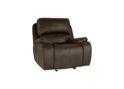 Mor Furniture Recliners|Brookings 2 Power Gliding Recliner In Brown