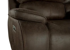 Mor Furniture Recliners|Brookings 2 Power Gliding Recliner In Brown