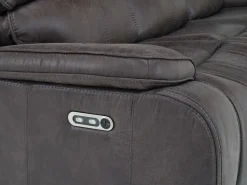 Mor Furniture Reclining Sofas|Sofas|Brookings 2 Power Sofa In Charcoal Gray