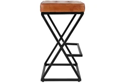 Mor Furniture Barstools|Brooks Barstool In Saddle Brown Leather Sienna