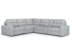 Mor Furniture Sectionals|Bryce 6 Piece Power Sectional In Savannah Coin