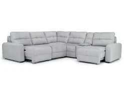 Mor Furniture Sectionals|Bryce 6 Piece Power Sectional In Savannah Coin