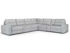 Mor Furniture Sectionals|Bryce 7 Piece Power Sectional In Savannah Coin
