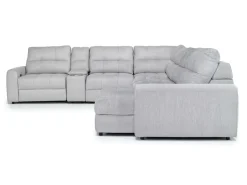 Mor Furniture Sectionals|Bryce 7 Piece Power Sectional In Savannah Coin