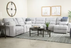 Mor Furniture Sectionals|Bryce 7 Piece Power Sectional In Savannah Coin