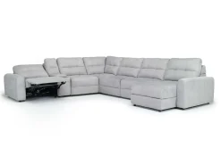 Mor Furniture Sectionals|Bryce 7 Piece Power Sectional In Savannah Coin
