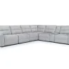 Mor Furniture Sectionals|Bryce 7 Piece Power Sliding Sectional W/ Power Armless Slider In Savannah Coin