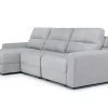 Mor Furniture Sofas|Bryce Power Slider Sofa Storage Chaise In Savannah Coin, Left Facing