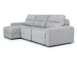 Mor Furniture Sofas|Bryce Power Slider Sofa Storage Chaise In Savannah Coin, Left Facing