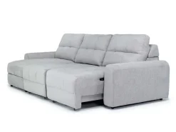 Mor Furniture Sofas|Bryce Power Slider Sofa Storage Chaise In Savannah Coin, Left Facing