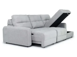 Mor Furniture Sofas|Bryce Power Slider Sofa Storage Chaise In Savannah Coin, Left Facing