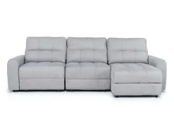 Mor Furniture Sofas|Bryce Power Slider Sofa Storage Chaise In Savannah Coin, Left Facing