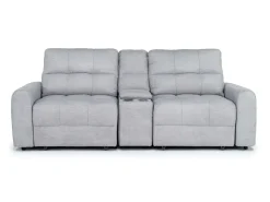 Mor Furniture Loveseats|Bryce Power Sliding Console Loveseat In Savannah Coin