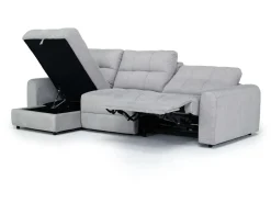 Mor Furniture Sofas|Bryce Power Sofa Storage Chaise In Savannah Coin, Left Facing