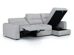 Mor Furniture Sofas|Bryce Power Sofa Storage Chaise In Savannah Coin, Left Facing