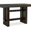Mor Furniture Counter Height Tables|Dining Tables|Burkhaus Counter Height Dining Table In Dark Brown