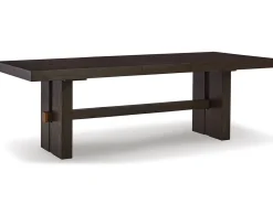 Mor Furniture Seating For 6|Dining Room Sets|Burkhaus Extendable Dining Table & 6 Chairs In Biege/Dark Brown