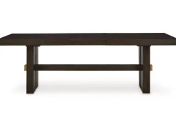 Mor Furniture Seating For 4|Dining Room Sets|Burkhaus Extendable Dining Table & 4 Chairs In Biege/Dark Brown