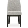 Mor Furniture Dining Chairs|Burkhaus Upholstered Side Chair In Beige/Dark Brown