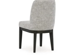 Mor Furniture Dining Chairs|Burkhaus Upholstered Side Chair In Beige/Dark Brown