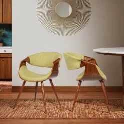 Mor Furniture Dining Chairs|Butterfly Side Chair In Green