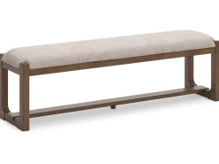 Mor Furniture Dining Benches|Cabalynn Dining Bench In Oatmeal/Light Brown