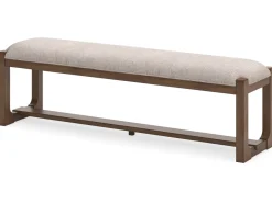 Mor Furniture Dining Benches|Cabalynn Dining Bench In Oatmeal/Light Brown