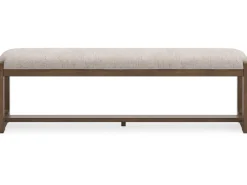 Mor Furniture Dining Benches|Cabalynn Dining Bench In Oatmeal/Light Brown