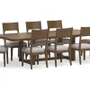 Mor Furniture Seating For 8|Dining Room Sets|Cabalynn Extendable Dining Table & 8 Chairs In Light Brown