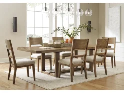 Mor Furniture Dining Chairs|Cabalynn Side Chair In Oatmeal/Light Brown